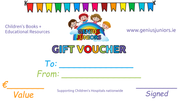 €20 Genius Juniors Gift Voucher (Physical Voucher Delivered)